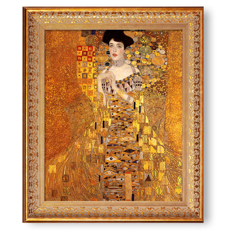 Gustav Klimt Gold Framed Artwork 24.5 x 20.5 inches