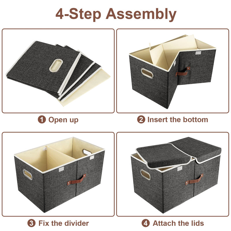Ebern Designs Storage Boxes Box, Black