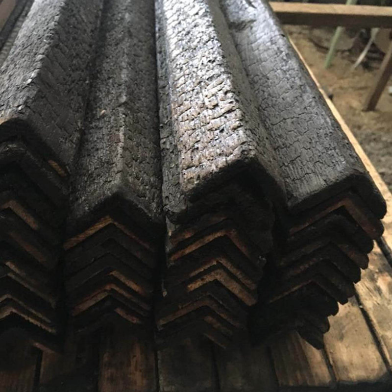 Deep Charred Siberian Larch L Corners  (L) 4M (W) 42Mm (T) 42Mm Pack Of 4 Pieces