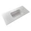 Plan de toilette rectangulaire Streamline GT-1224-48, 122 cm (L) x 56 cm (P), en surface solide blanche brillante, avec lavabo simple.