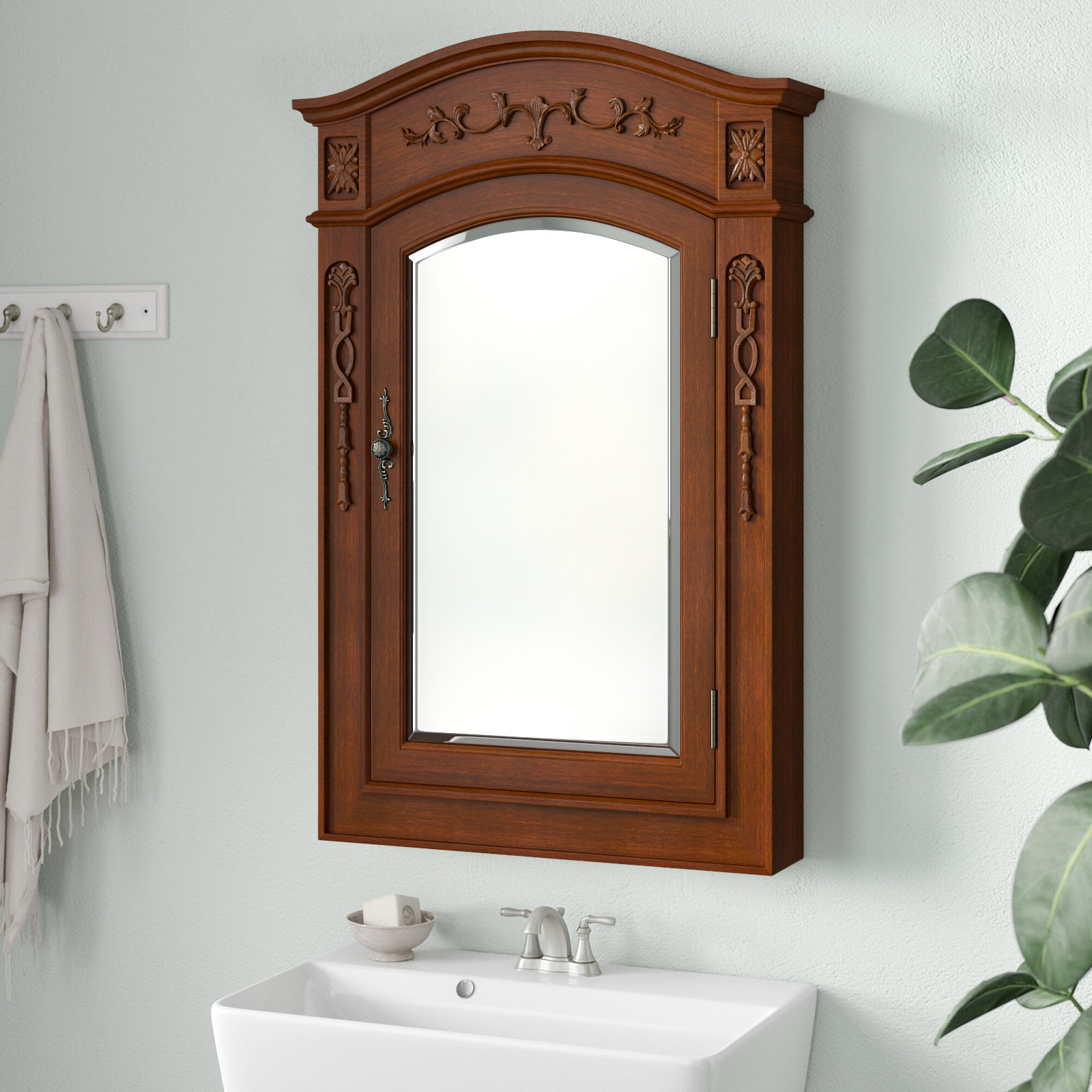 Lark Manor™ Burnet Surface Mount Framed 1 Door Medicine Cabinet & Reviews | Wayfair