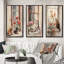 Orange Cat Sitting On Windowstill Watercolor - Animals Cat Art Set Of 3 Pieces-434400286-434400275