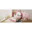 Lit plateforme tapissier simple avec tête de lit en forme de lapin-1302282404