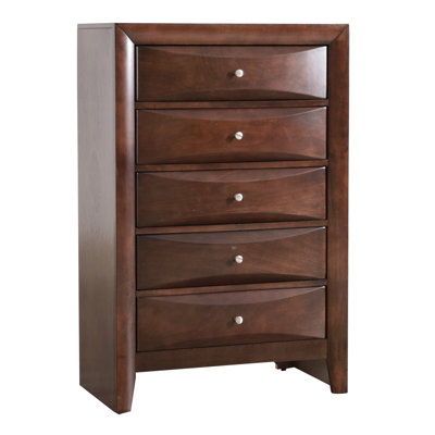 Commode de rangement pour chambre Cappuccino, résine moulée, tiroirs robustes à queue d'aronde, glissières centrales en métal pour la stabilité, glissières biseautées entièrement assemblées, article
