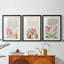 Hoefnagel Tropical Specples III - reproduction sur mesure encadrée de qualité supérieure - 3 pièces-1095233825-1095233827