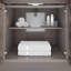 Capri III 48 po Meuble-lavabo à simple cuve en vison réfléchissant avec organisateur furtif-1318754133-1318754134