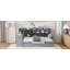 Lit de jour simple en bois avec 3 tiroirs, ports USB et bureau