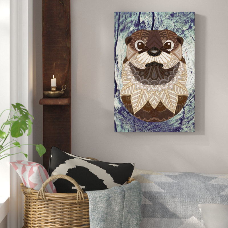 " Ornate Otter " by Angelika Parker, 40" H x 26" W x 1.5" D