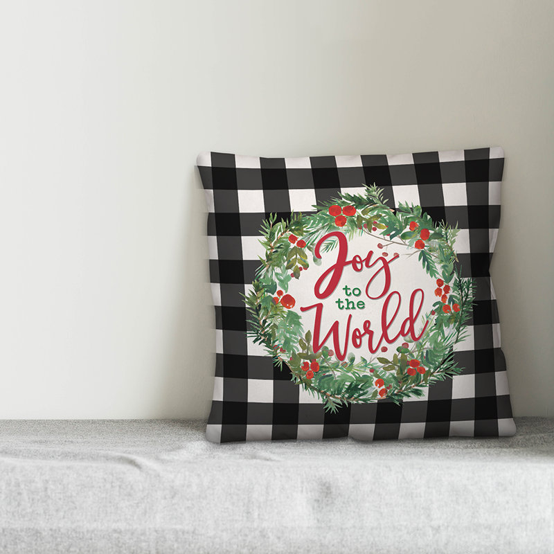Plaid Reversible Throw Pillow