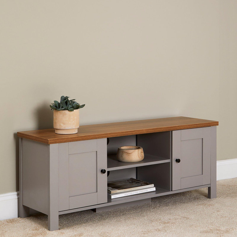 Maryhannah TV Stand for TVs up to 88", Stone Grey