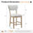 Upholstered Solid Wood Bar Stool-329192034