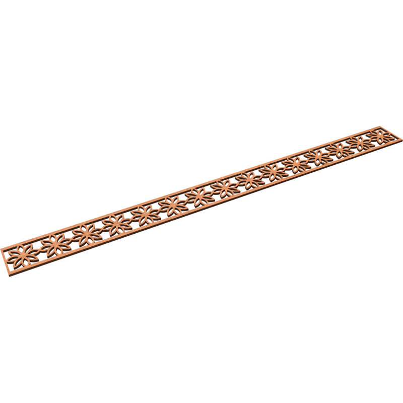 Moulure de marguerite cerise l 46 3/8 po x H 4 po x T 1/4 po, Cerisier, H 4 po x l 46,375 po x P 0,25 po
