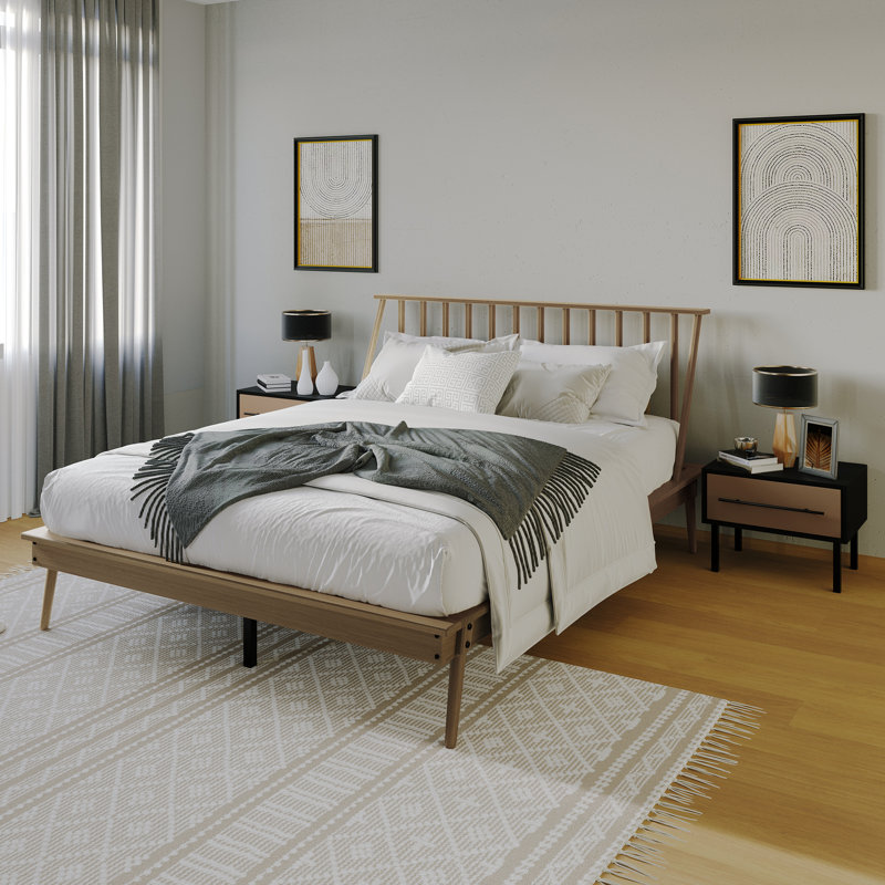 Kierin Piece Bedroom Set, Light Oak, King