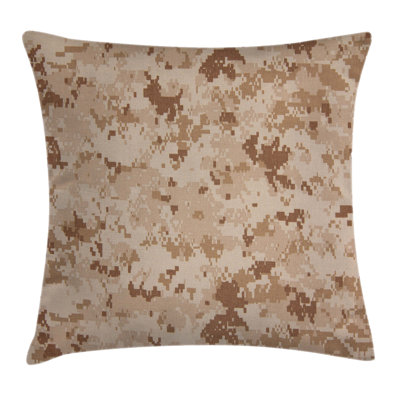 US Military Desert Camo Square Pillow Cover -  Ambesonne, min_34632_18X18