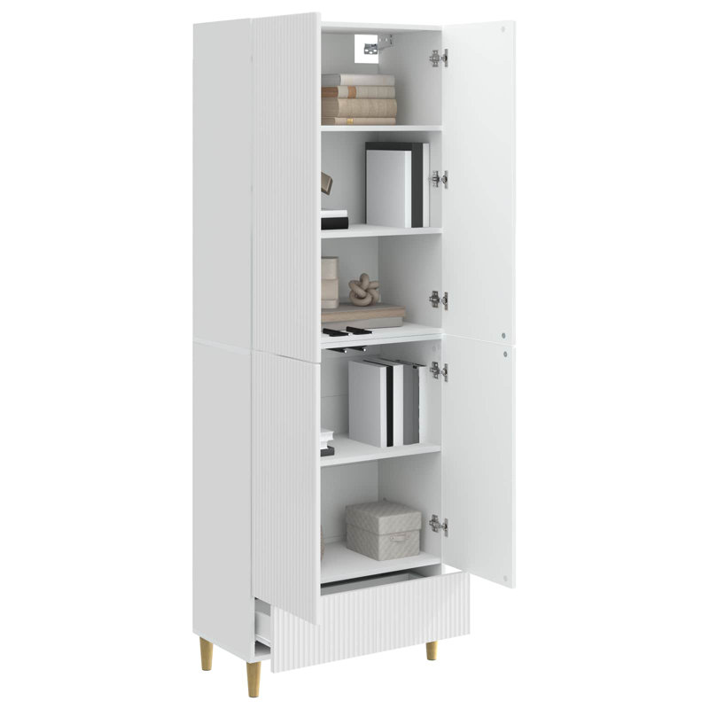 Storage Cabinet, High Gloss White