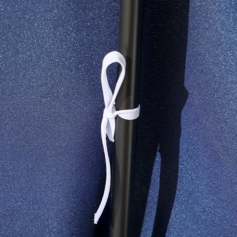 Balancelle de patio bleu foncé 3 Coussin amovible. Fabrication en acier. Auvent réglable pour le jardin, la cour. Profitez du plein air. Capacité de charge de 440 lb. L 67,75 po x P 43,25 po x H 60,25 po.