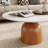 Modern Round Coffee Table with Faux Marble Tabletop and Pedestal Solid Wood, Cocktail Table for Living room & Home Decor-1724320340-1724320334-1724320347