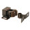 Prime-Line Cabinet Door Catch, 1-1/4 in., Steel, Bronze, Spring-Loaded, Double