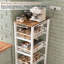 39cm W Metal Storage Rack with Wheels
