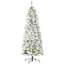 Sapin de Noël artificiel enneigé 6 pi avec des branches réalistes, 250 lumières DEL et 462 pointes