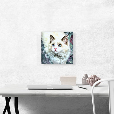 " Ragdoll Cat Breed Glamour " Painting Print