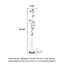 Ornement de sol moderne en pin avec améthyste, 118 cm (46,46 po)-1458016283