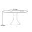 Table de salle à manger ronde de luxe moderne-1658864372