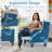 30" W Mid Century Upholstered Accent Chair-139398376