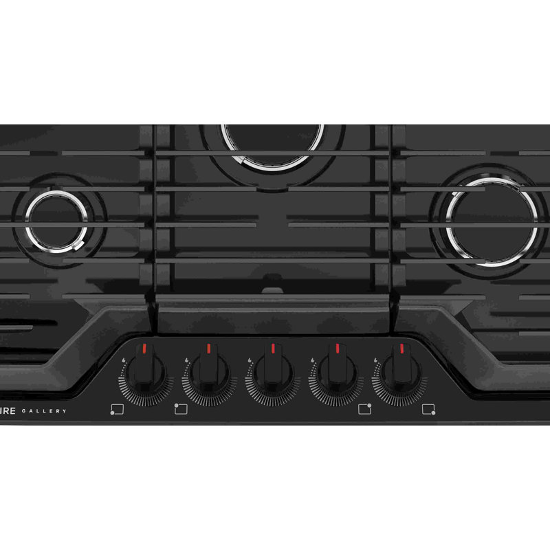 Frigidaire Black 30" 5-Burner Propane Gas Cooktop with LED Knobs
