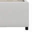 Lit plateforme tapissier avec lit gigogne-413692908