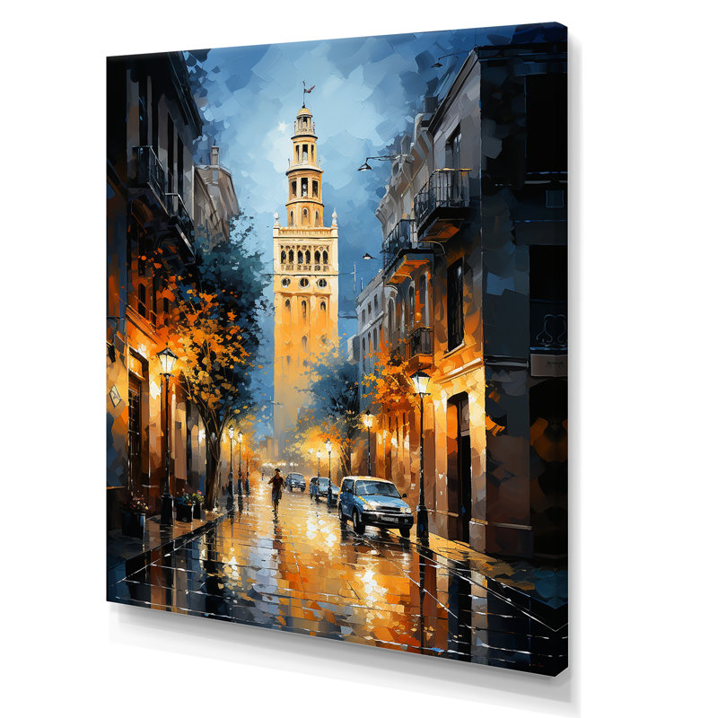 Giralda I, Espagne, Espagne - impression, H 44 po x l 34 po x P 1,5 po, Toile tendue