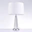 Lampe de table Canova Lucite & Silver