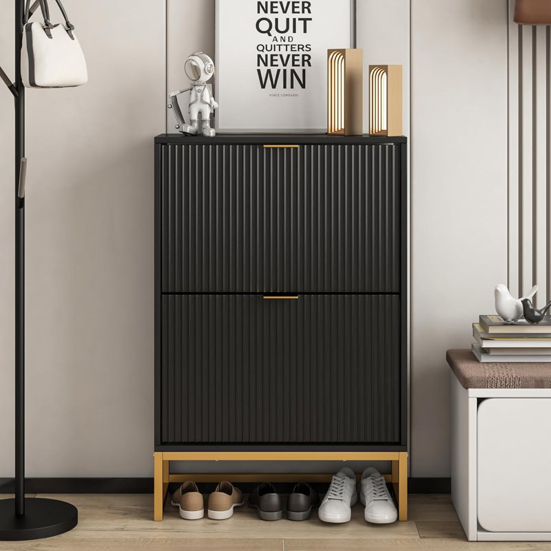 12 Pair Flip Down Shoe Storage