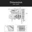 Meuble-lavabo de style rétro avec lavabo en céramique 30 po, meuble-lavabo simple autoportant avec 2 tiroirs et meuble de rangement pour salle de bain