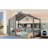 Gray Playhouse Bed For , Twin Size With Storage Shelf And Pine Frame Floor House Roof Nighttime Items-1103858417-1103858416