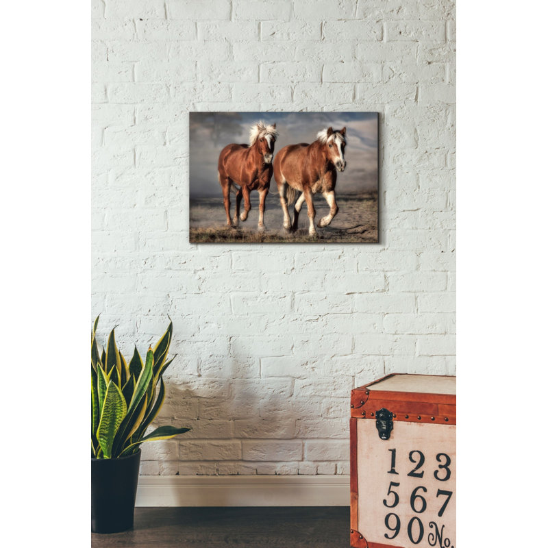 " Halfingers Trotting " by Larry Malvin, 40" H x 60" W