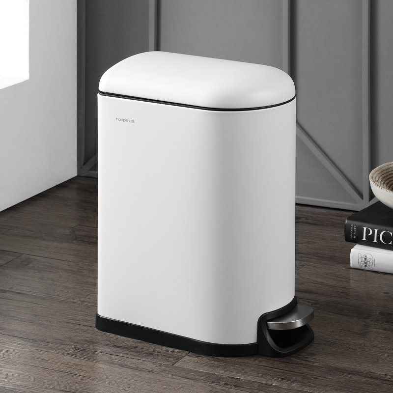 Steel Step On Trash Can - 10.6 Gallons