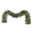 Ensemble de 3 pièces de Noël artificiel: couronne et 2 arbres d'entrée avec lumières DEL, assemblage facile pour Noël
