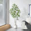 Adcock Artificial Maple Tree with Round White Planter, Pre Potted Faux Maple Tree for Home Decor-1536425910