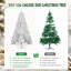 Sapin de Noël artificiel blanc de 2,74 mètres (9 pieds) avec branches en fil de fer à mémoire de forme et assemblage articulé pour décoration intérieure des fêtes-1562825007
