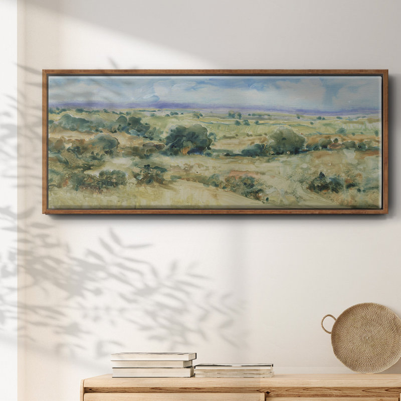 Doux ciel lavande II - toile encadrée, H 12 po x l 30 po