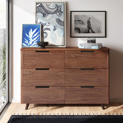 Brown Walnut Dressers & Chests You'll Love | Wayfair