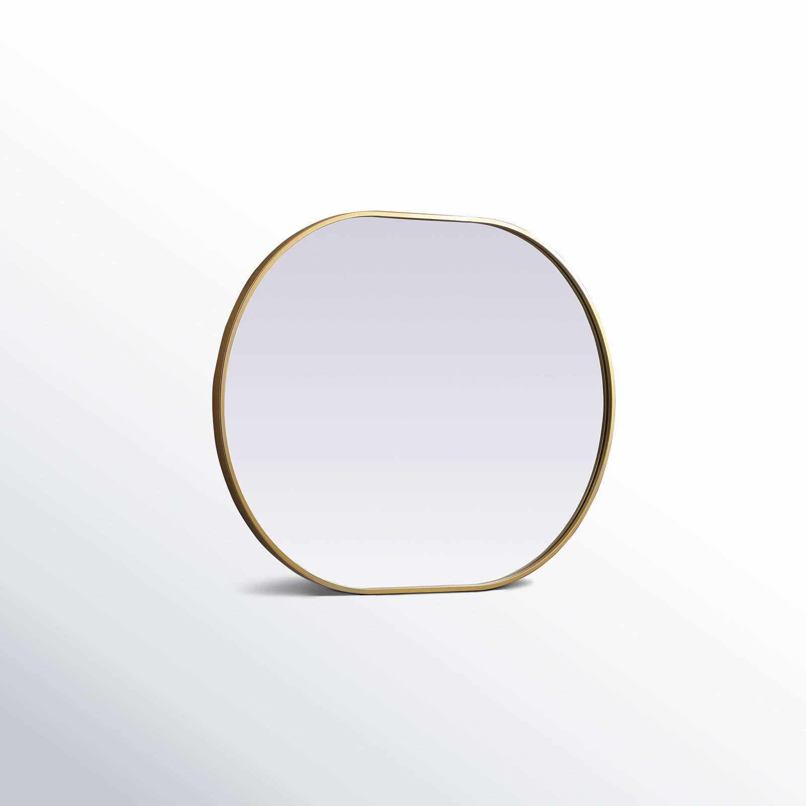 Sabine Metal Pill Wall Mirror, Brass, 36" x 27"