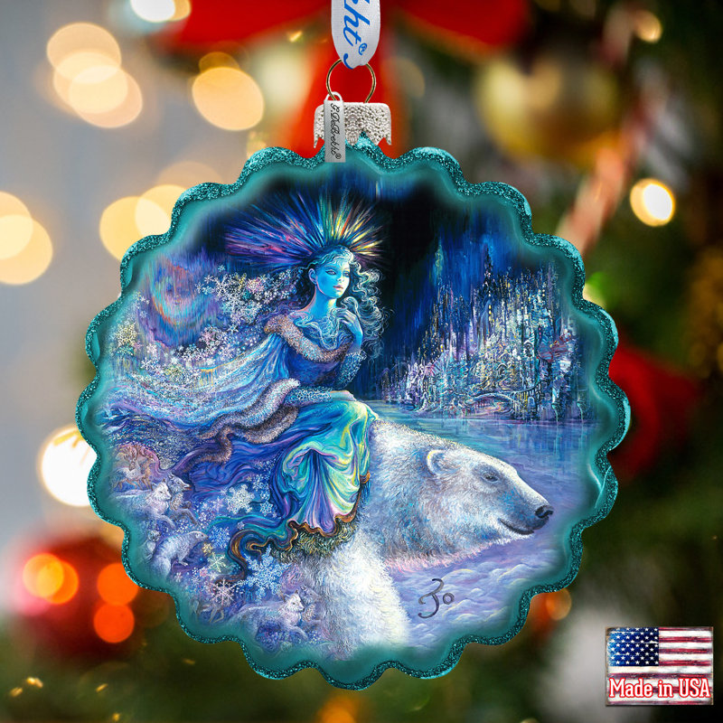 Holiday Splendor 4'' Handmade Glass Holiday Shaped Ornament