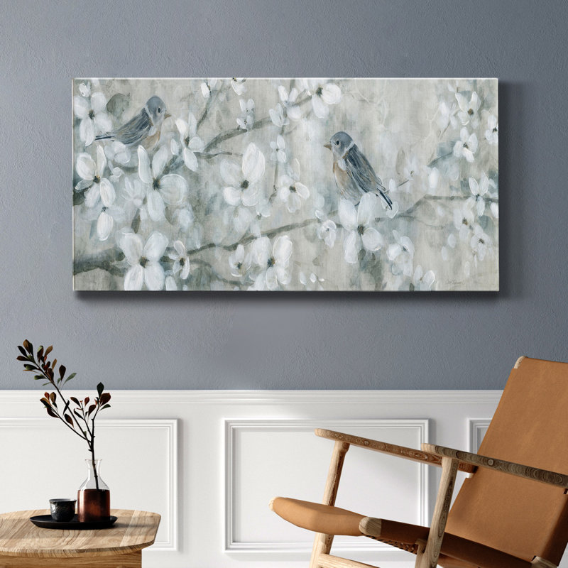 Fleurs accueillantes - Impression sur toile tendue, H 40 po x l 20 po x P 1,5 po