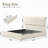 Upholstered King Bed Frame with 4 Storage Drawers and 51" Tall Velvet Headboard,No Box Spring Needed,Easy Assembly-1403595644-1403595642