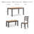Malkin 6 - Person Four Leg Dining Set