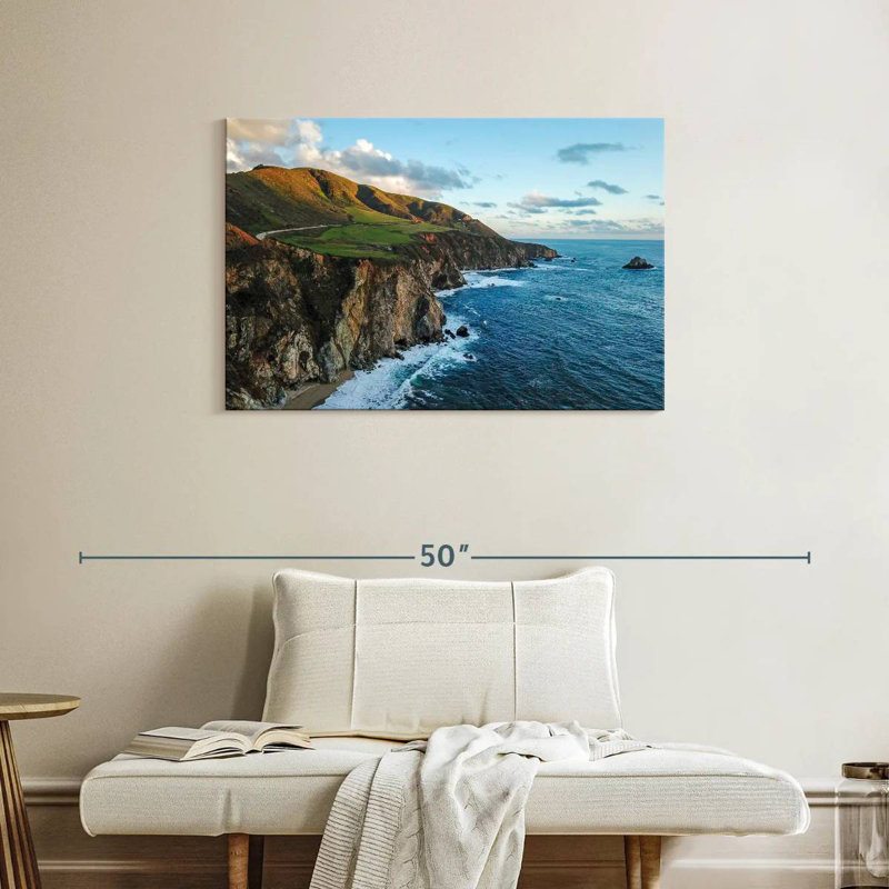 Gillard Cliff In Big Sur, H 24 po x l 36 po