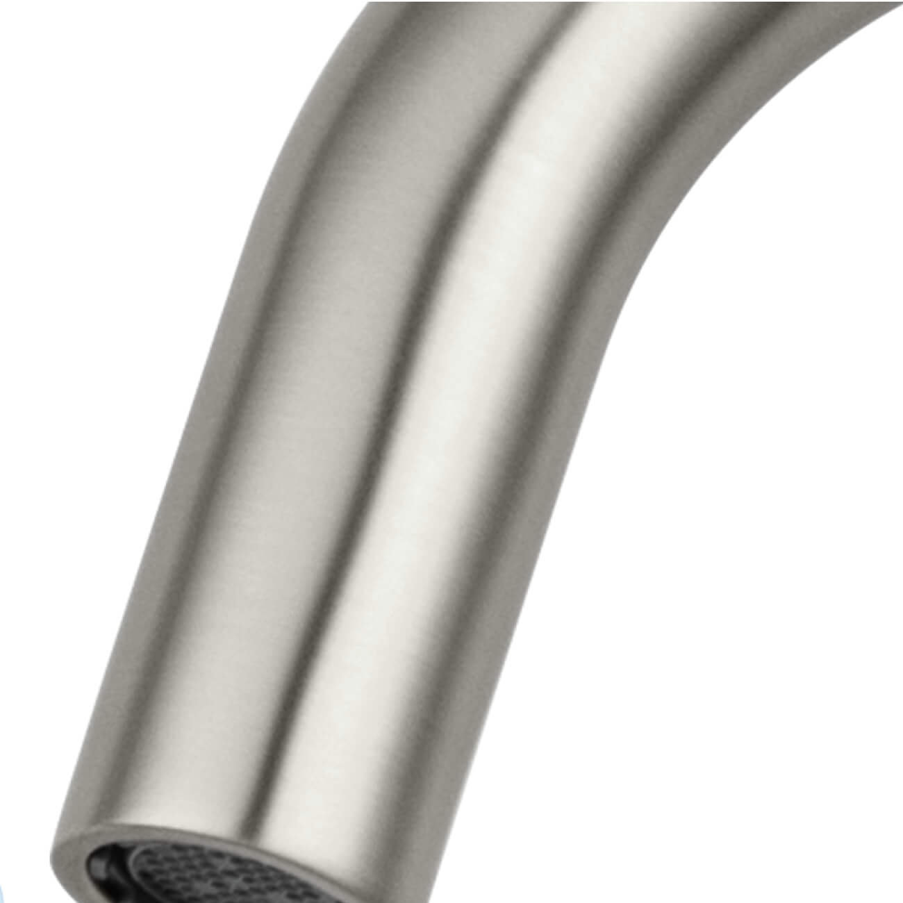 Circular Single-Hole Bathroom Faucet with Drain, Brushed Nickel