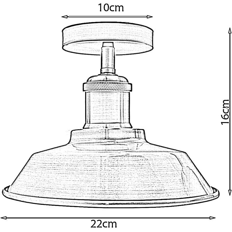 Semi Flush Mount, Rose Gold
